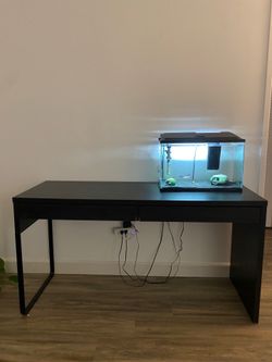 Black 2 Drawer Desk
