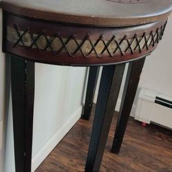 Rare half drum foyer table - $55