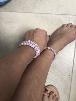 Polymer clay bracelets