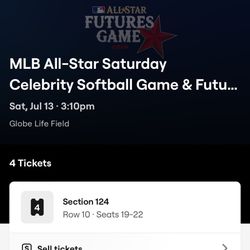 4 Celebrity All Star Tickets 