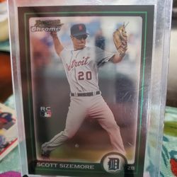 Detroit Tigers Scott Sizemore Rookie Baseball Cards 