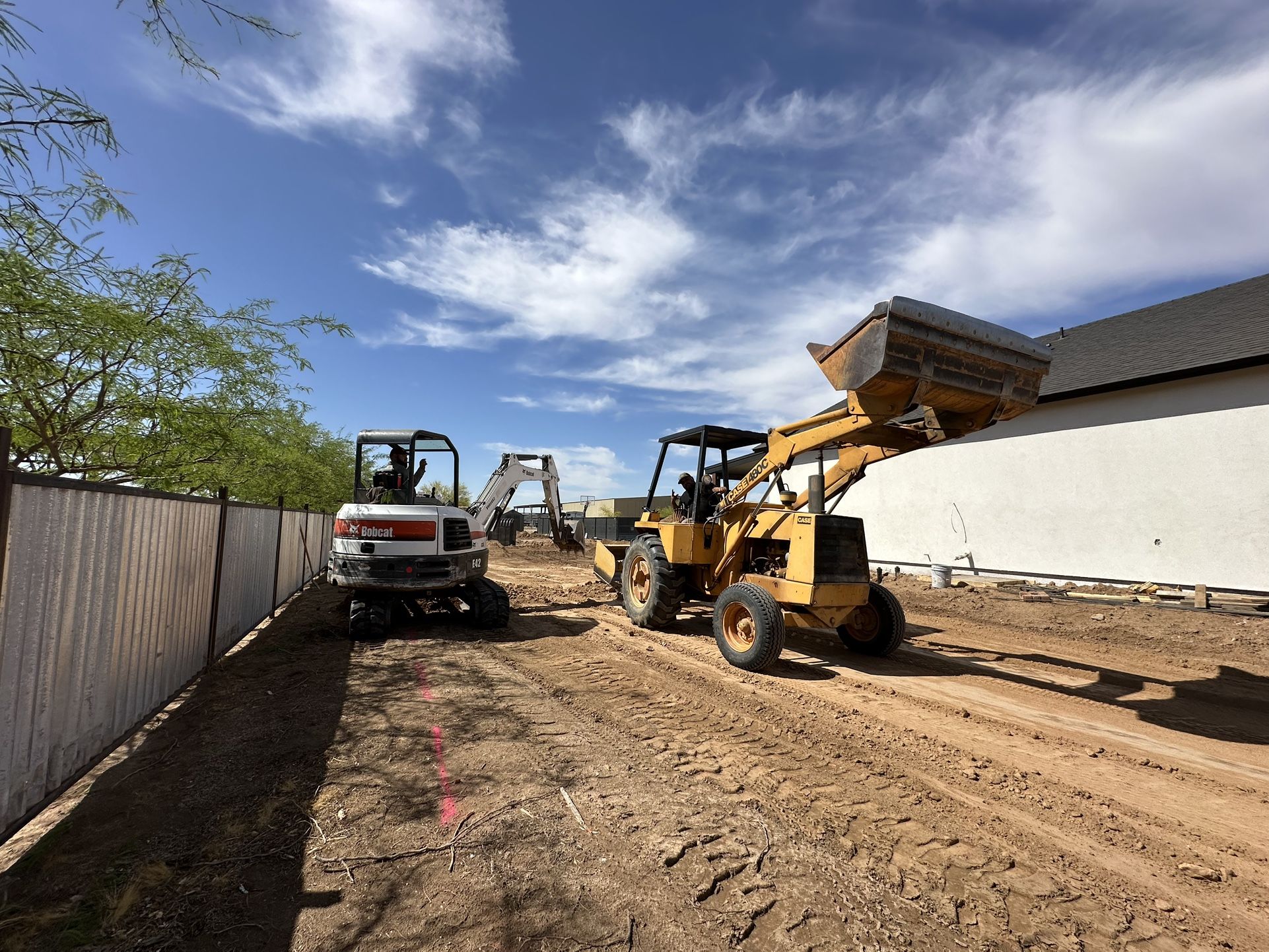 Trenching And Excavating Bobcat CASE