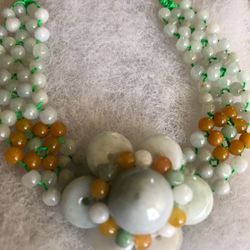 Certified A grade jadeite jade beads bracelet size 7’