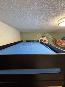 Wooden loft bed