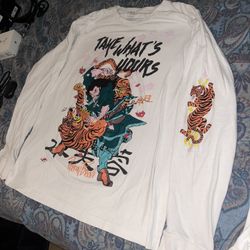 “Take Whats Yours” Graphic Long Sleeve Large