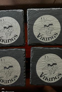 Set Of 4  Vikings Coasters 