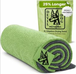 Devil Dog Microfiber XL Edgeless Drying Towel 1200 GSM Twisted Loop 24x45"