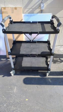 Olympia Tools 85-189 Pack n Roll XL Collapsible Storage Service Cart w -