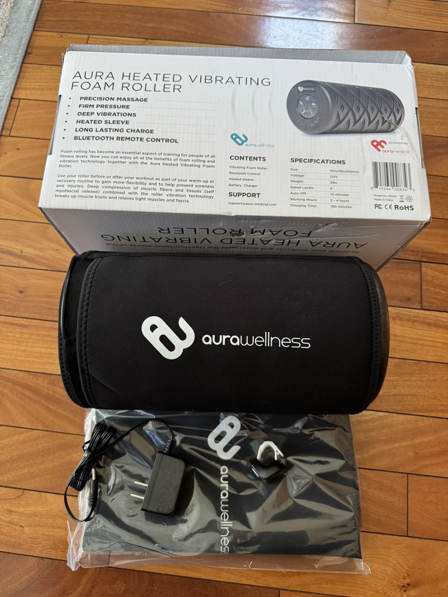 Aura Heated Vibrating Foam Roller