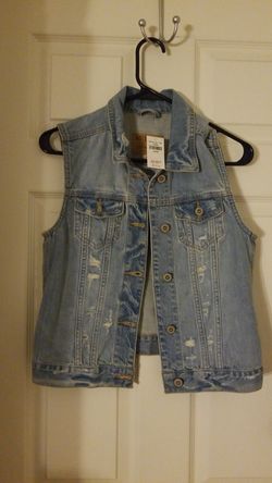 Denim Hollister vest
