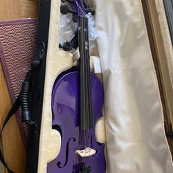 Purple Violin  4/4 Like New