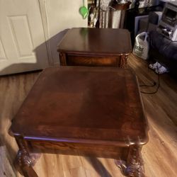 Beautiful Pair Of Antique End Tables 