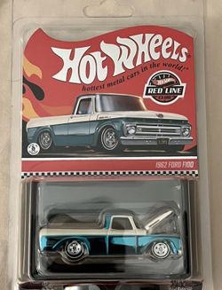 New 2026 RLC Exclusive Hot Wheels 1962 FORD F100 Teal Red Line Club