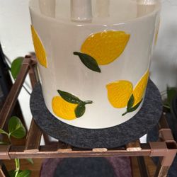 Cute Lemon Ceramic Planter