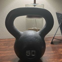 Cast Iron Powder Coated 50lb Kettlebell