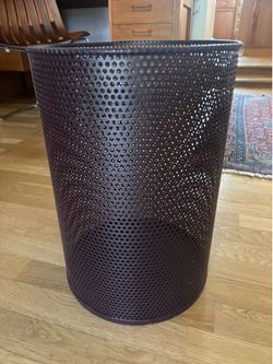HAY Design Perforated Postmodern Metal MCM Trash Can Bin Office Desk