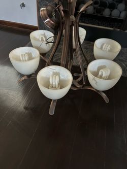 6 light chandelier