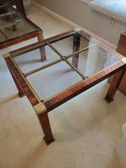 Vintage 4-Piece Living Room Table Set – Coffee Table + 3 End Tables