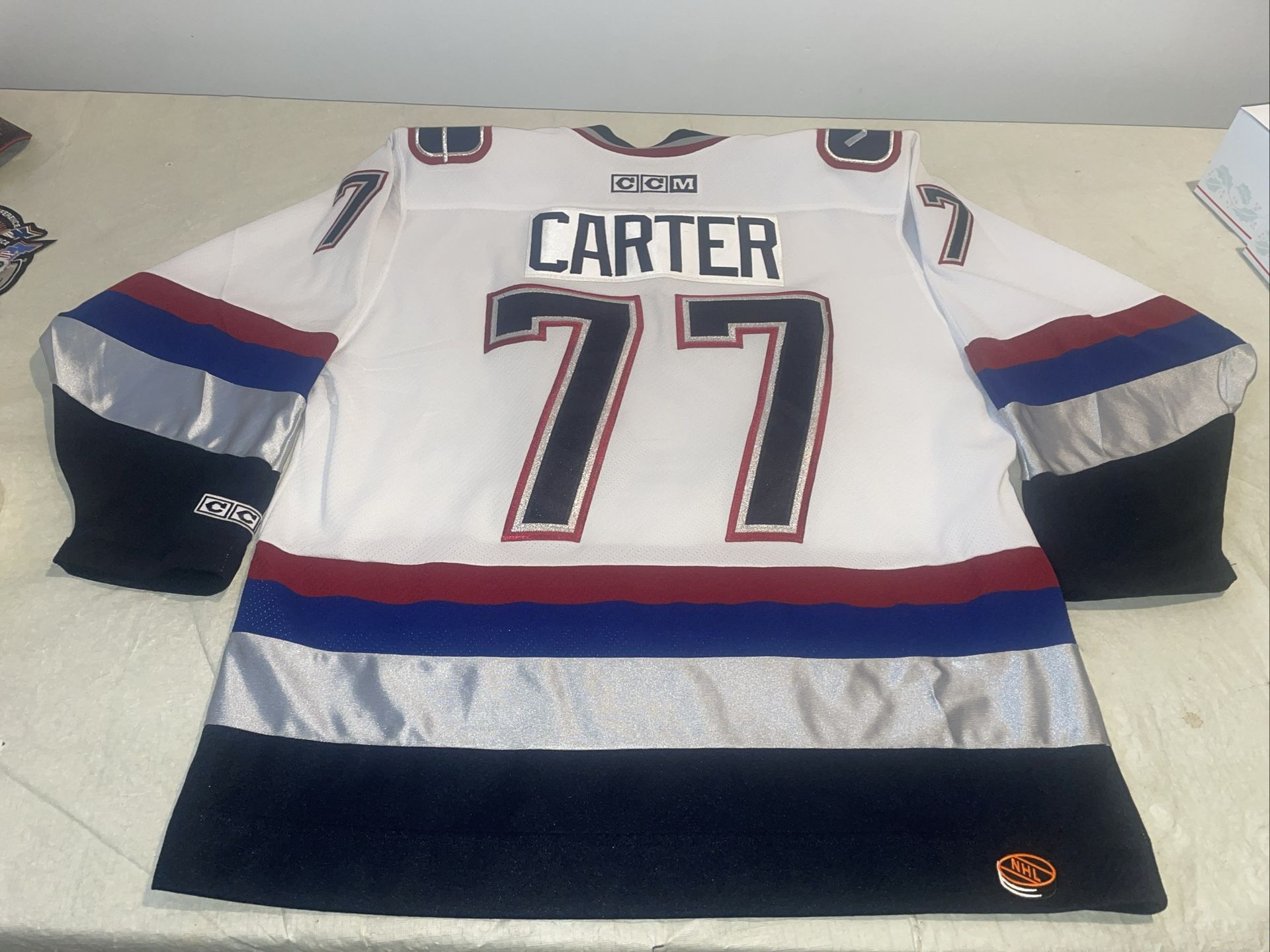 Anson Carter Vancouver Canucks Ccm Jersey Mens Large Vintage Clean 90s Mic White