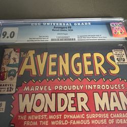Avengers #9 Origin 1st Appearance Wonder Man Disney Marvel TV Series CGC 9.0