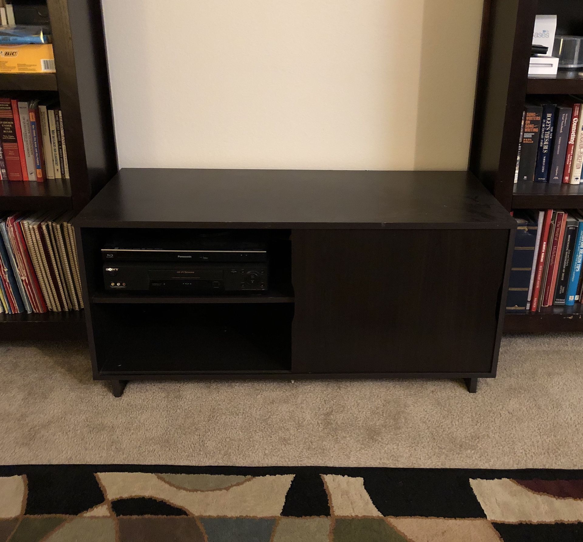 TV stand, espresso finish