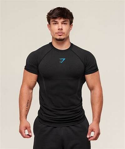Gymshark Onyx V5 Seamless T-Shirt Black/Gray