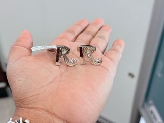 14kt WG Cufflinks CZs 13.6g