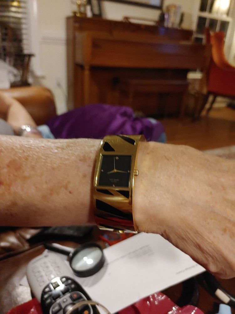 Kate Spade Women's Black/Gold Bangle