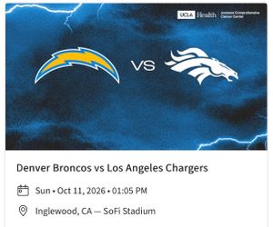 Chargers vs Broncos