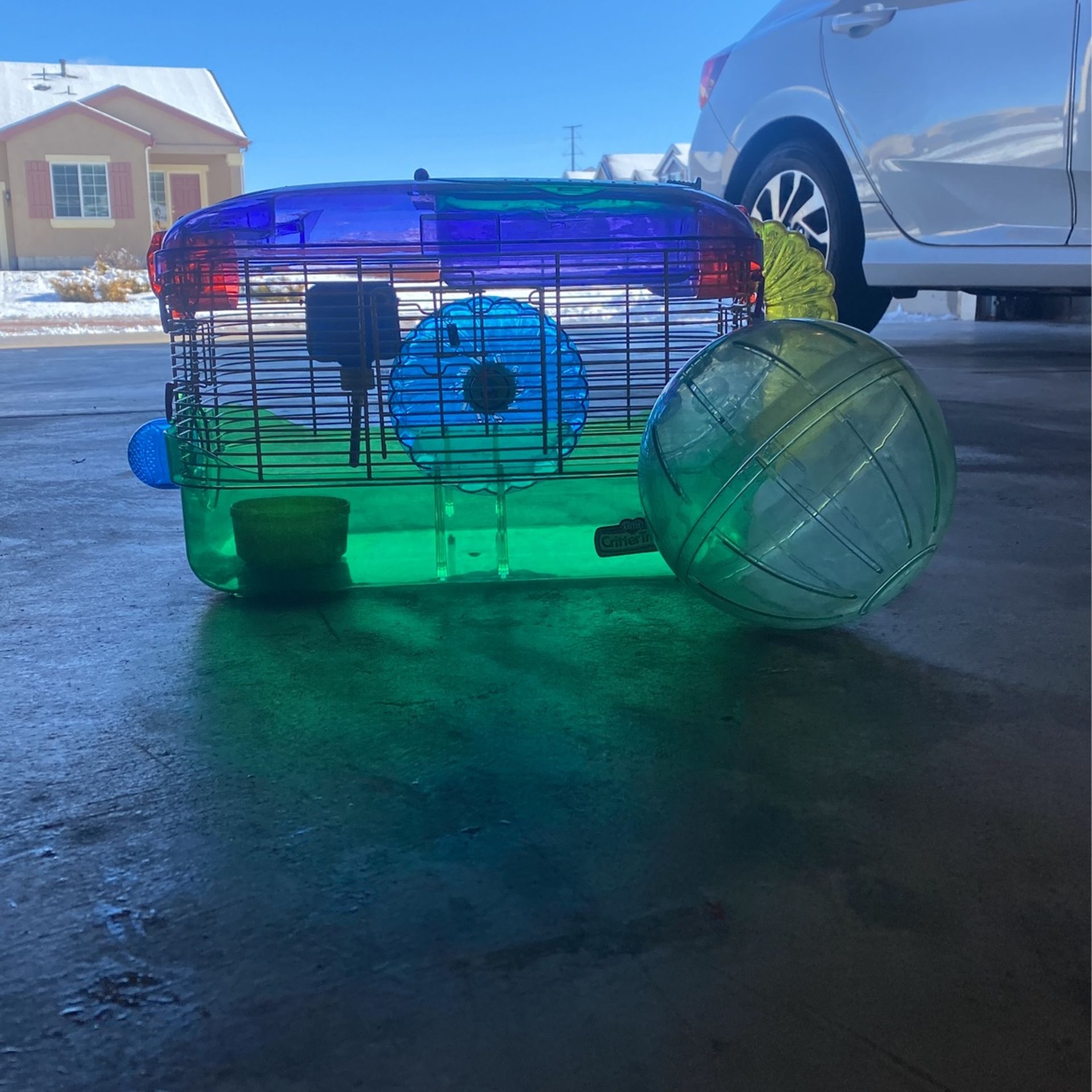 Hamster Cage & Hamster Ball