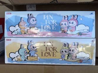 LABUBU PIN FOR LOVE A-Z X2 SEALED CASE POP MART