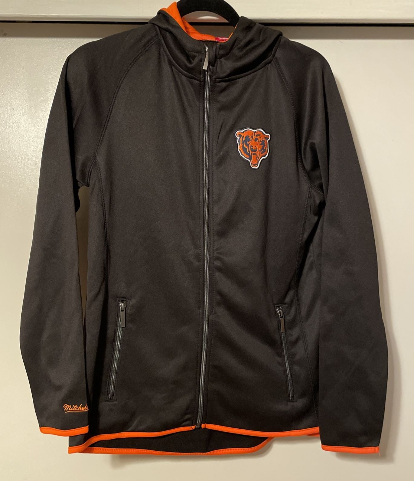 Mitchell & Ness Women’s Chicago Bears Zip Up Sweatshirt Hoodie Jacket Size Small