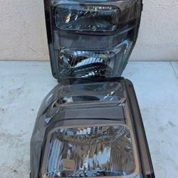 08-10 Ford F250 F350 F450 F550 Super Duty 00-04 Excursion Headlights Luces Calaveras Micas Faros Focos Faroles Headlamps 