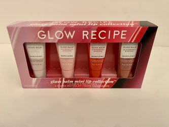 Unopened Glow Recipe Glass Balm Mini Lip Set - 4 Fruity Tints