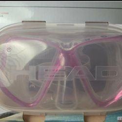 Brand New Head Wahoo Adult Silicone Snorkeling Mask Mares Tech W/ Travel Box 