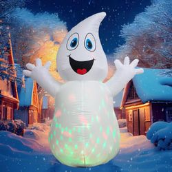 NEW Halloween 5FT Ghost with Rotating LED Lights