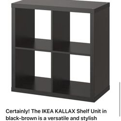30x30 Black Cube Shelf