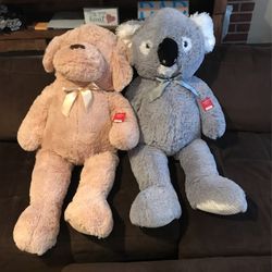 42 Inch Dog And 42 Inch Koala For $25 Each