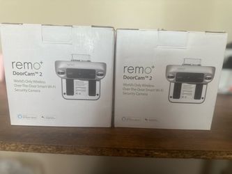 Set of 2 Remo DoorCam Wireless Over-the-door Smart Wi-Fi Security Cameras