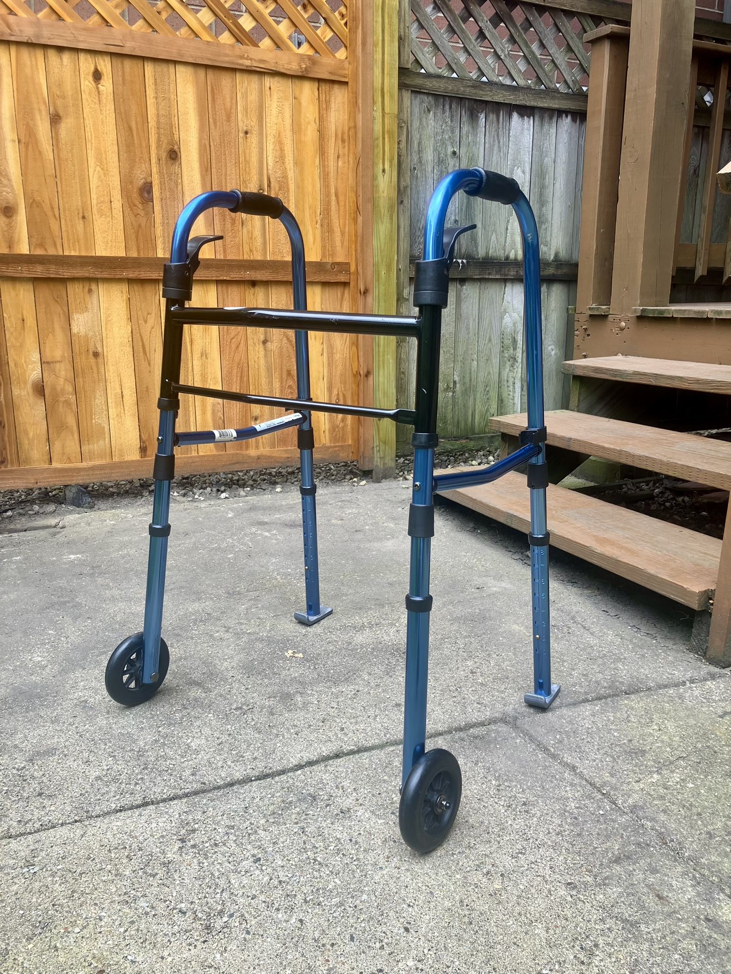 Medline Adjustable Folding Walker - Excellent Working Condition 