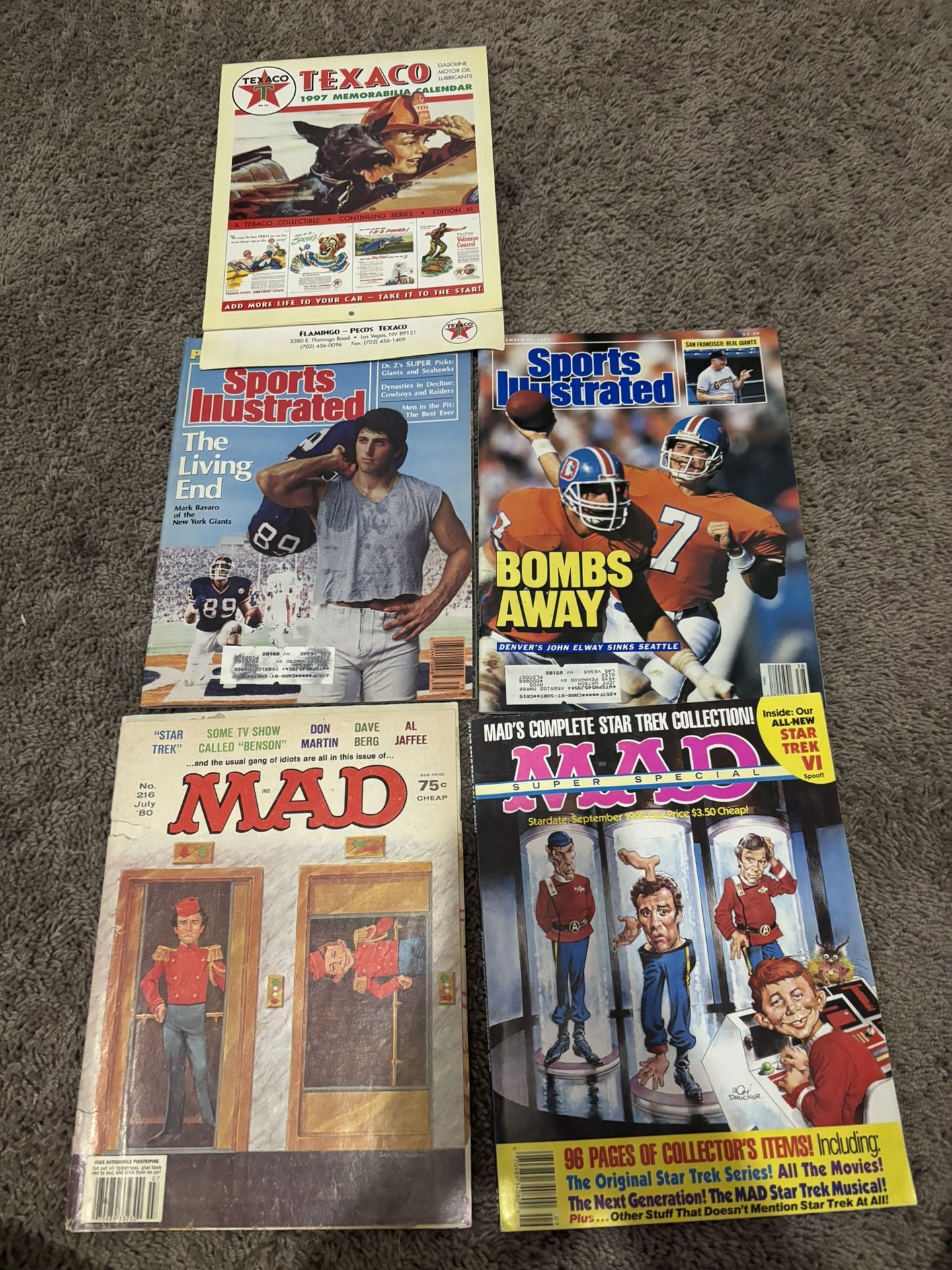 Mad And Sports Illustrated Magazines