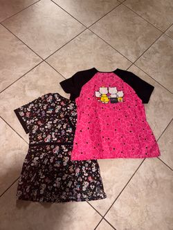 2 top scrubs size large