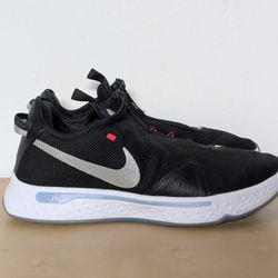 NIKE PG 4 Black White Grey Sneakers CD5079-001 Men's Size 13 Paul George Shoes