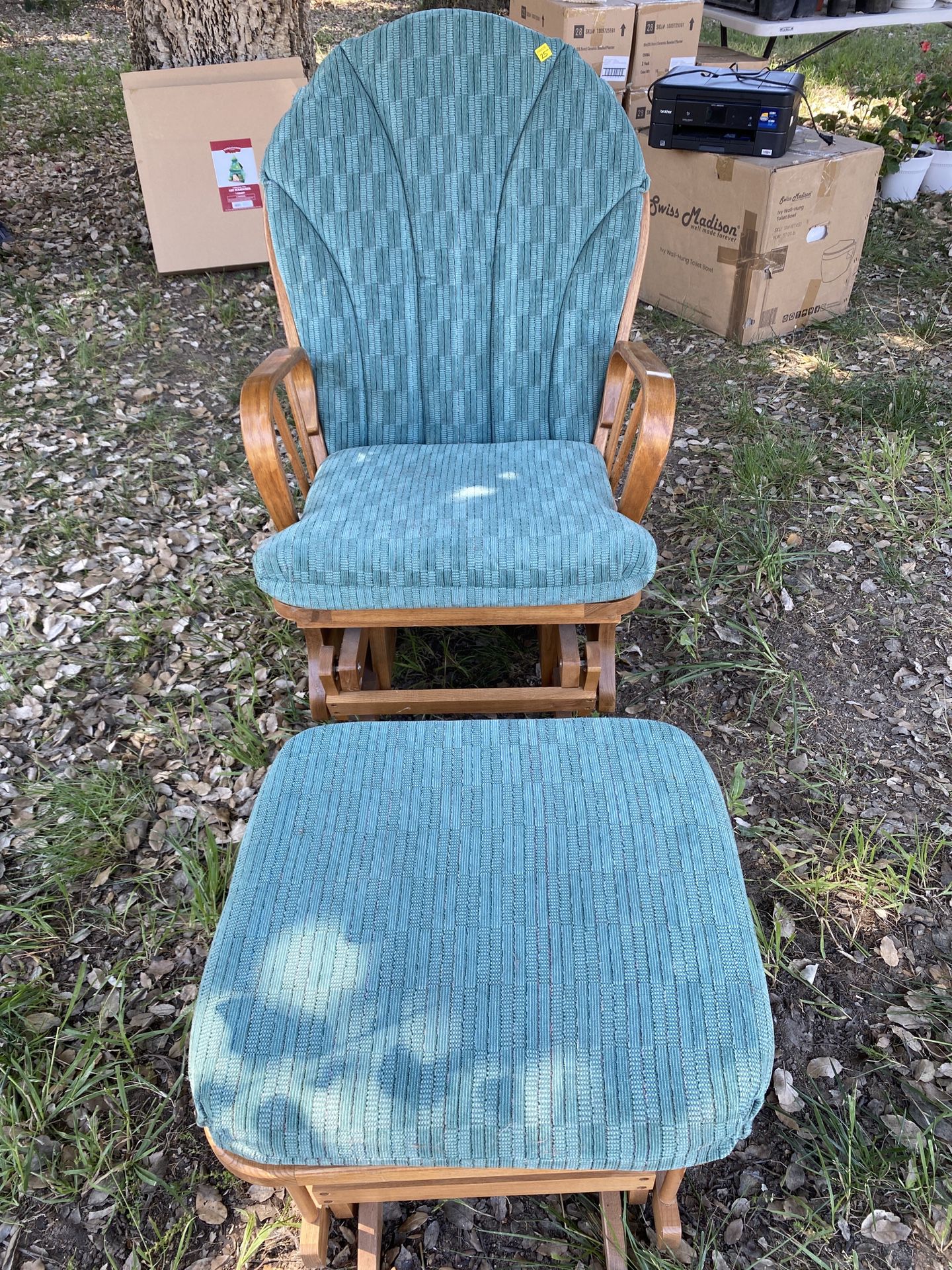 Rocking Chair with Ottoman 