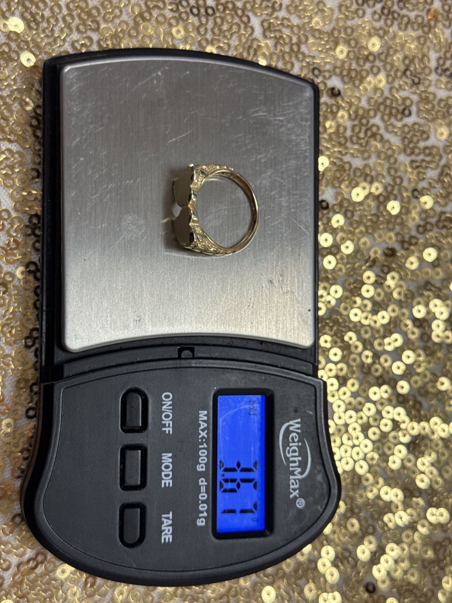 Double Heart Nugget Ring