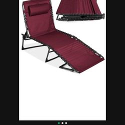 Patio Chaise Lounge Chair, Outdoor Portable
