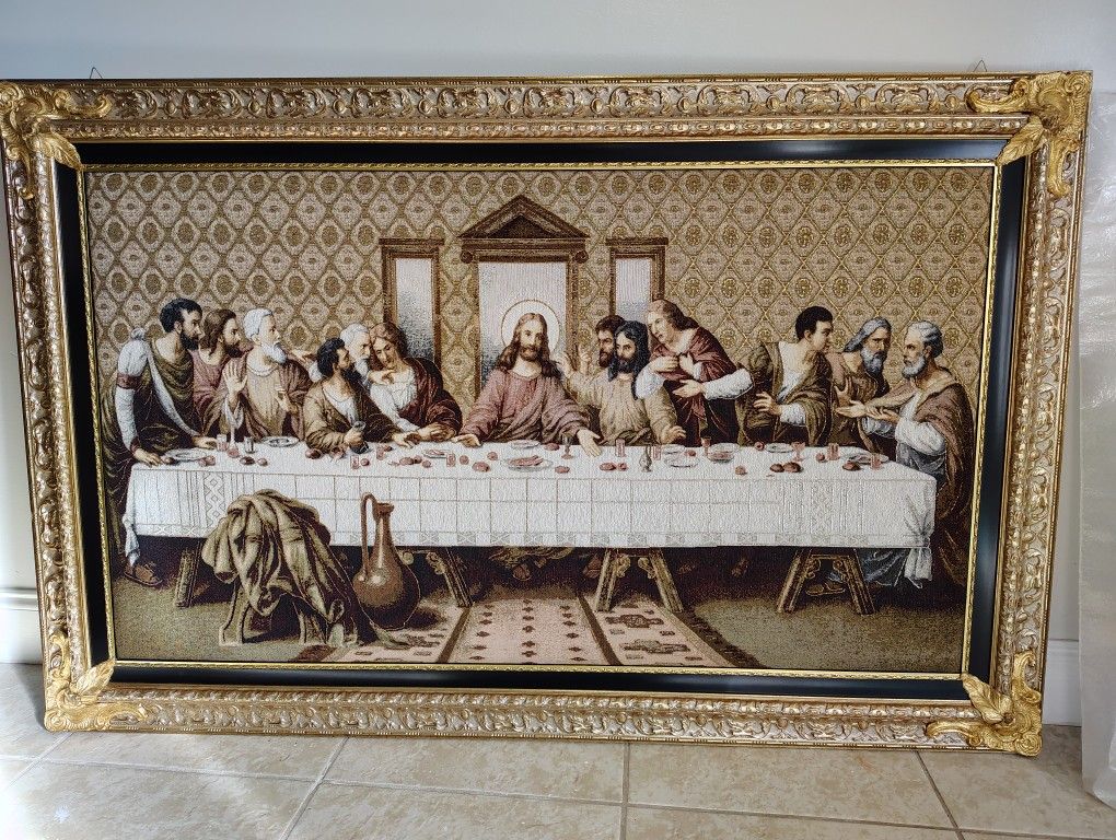The Last Supper Framed Tapestry