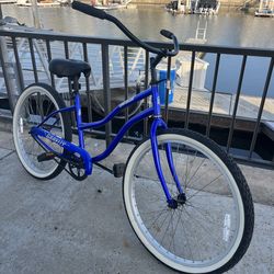 Gravity “ Sand Dollar “ 26 inch Aluminum Frame 26 inch Beach Cruiser Royal Blue