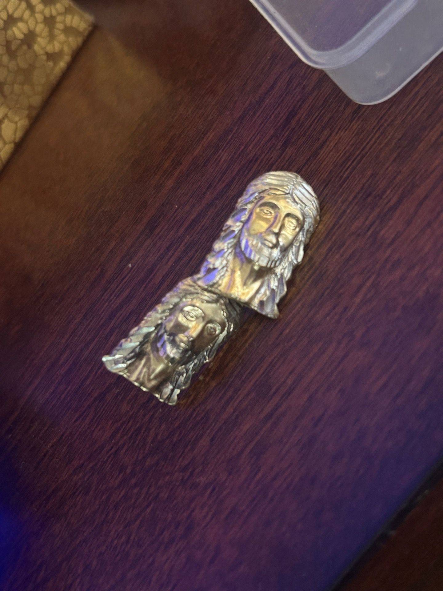Jesus gold ear rings