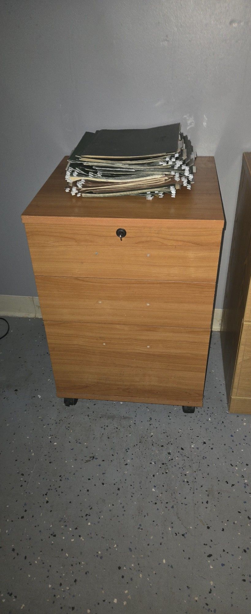 3 Drawer Wood File Cabinet